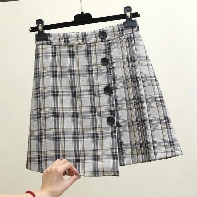 Kawaii Plaid Pleated Mini Skirts - Cute Little Wish